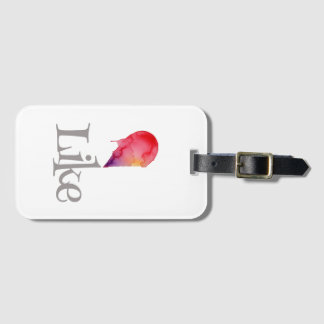 Like - half heart luggage tag