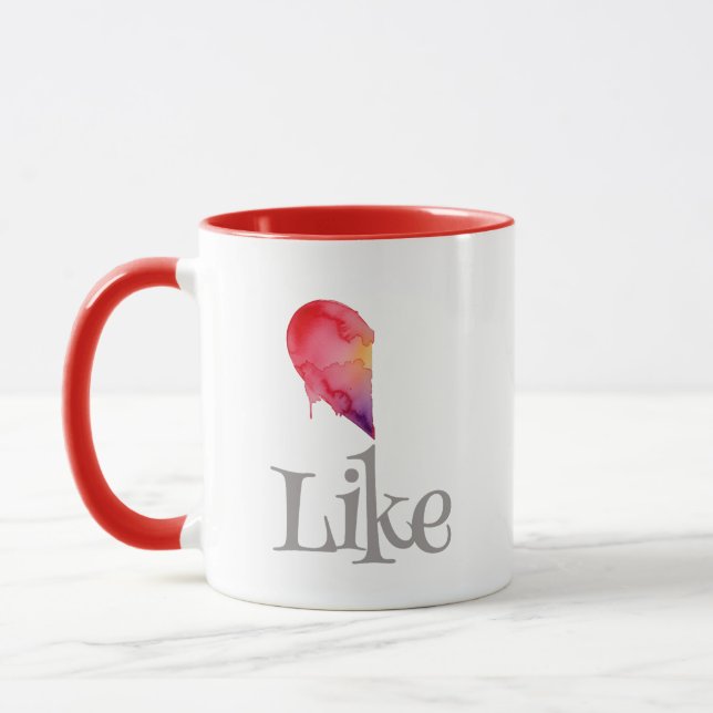 Like - half heart mug (Left)