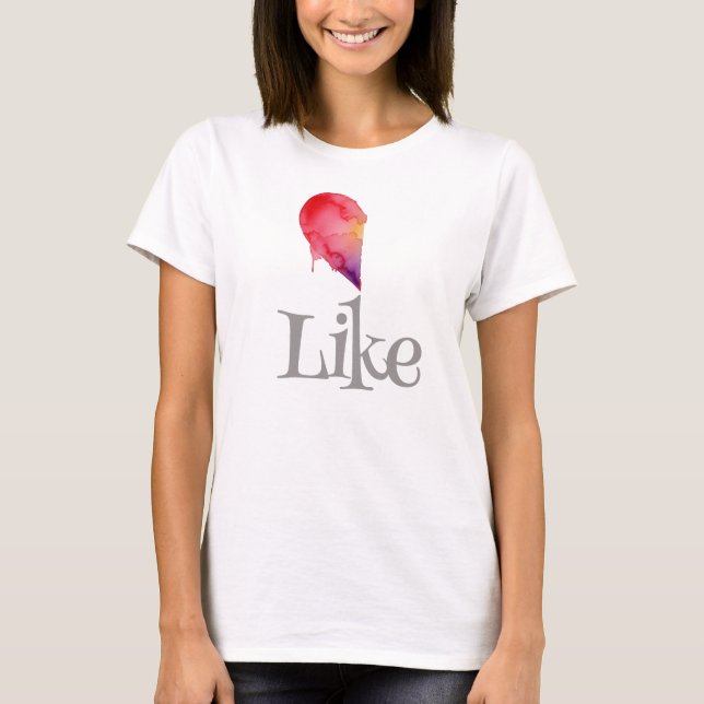 Like - half heart T-Shirt (Front)