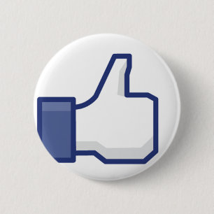 Like Hand 6 Cm Round Badge