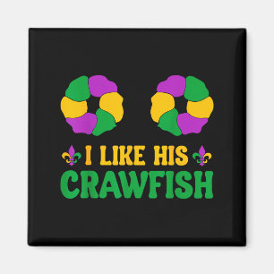 Like Her King Cakes His Design Magnet