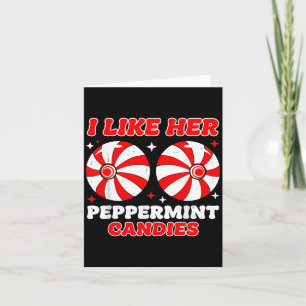 Like His Candy Cane Her Peppermint Candies Christm Card