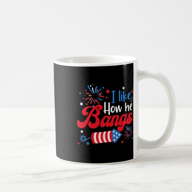 Like How She Explodes Fireworks Funny Couple 4th O Coffee Mug (Right)