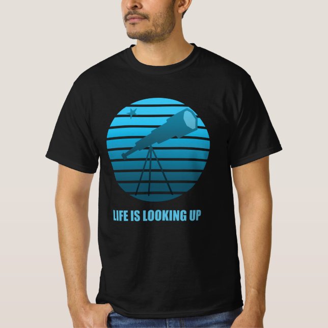 Like is Looking Up Telescope T-Shirt (Front)