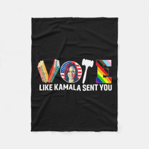 Like Kamala Sent You Shirt Uterus Feminist Lgbt 1 Fleece Blanket