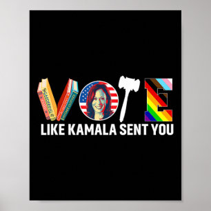 Like Kamala Sent You Shirt Uterus Feminist Lgbt 1 Poster