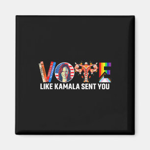 Like Kamala Sent You Shirt Uterus Feminist Lgbt Magnet