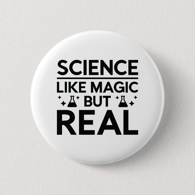 Like Magic But Real 6 Cm Round Badge (Front)