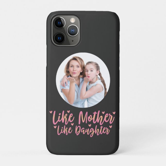 Like Mother Like Daughter, Personalised Mum Gift Case-Mate iPhone Case (Back)
