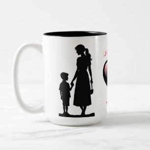 Like Mother Like Son Silhouette 15 oz Mug