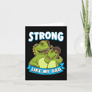 Like My Dad Kawaii Daddy Dinosaur Fathers Day  Card