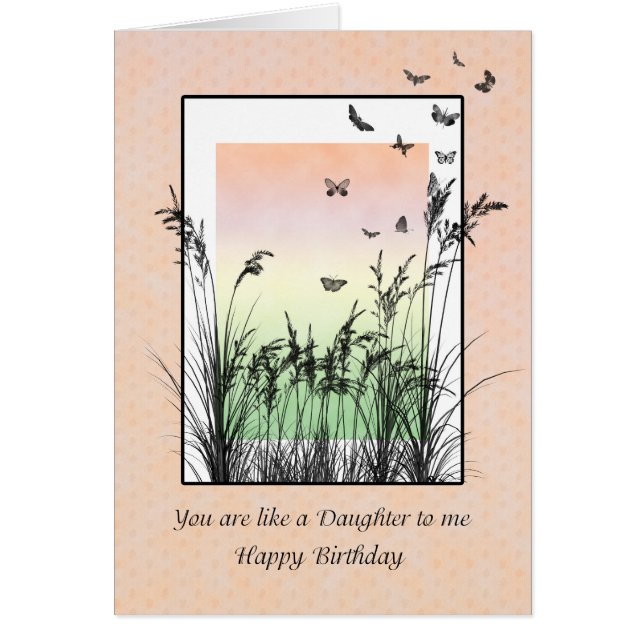 Like my Daughter, birthday with butterflies (Front)