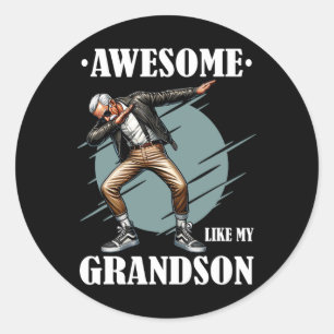 Like My Grandson Classic Round Sticker