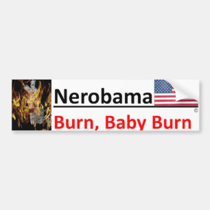 Like Nero, Obama is fiddling/golfing as US burns Bumper Sticker