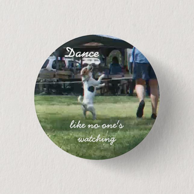 Like no one's watching (+) 3 cm round badge (Front)