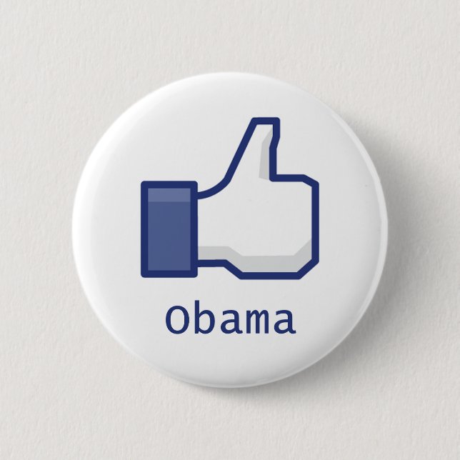 Like Obama 6 Cm Round Badge (Front)