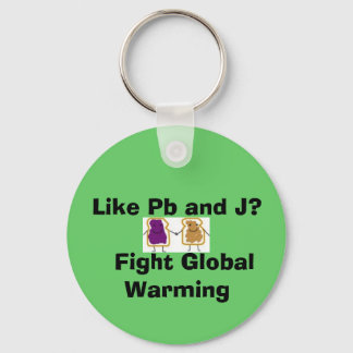 Like Pb and J?   Fight Global Warming Key Ring
