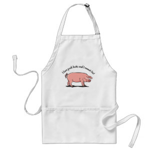 "Like Pig butts.."Apron with Pig Standard Apron