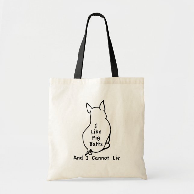 Like Pig Butts Tote Bag (Front)