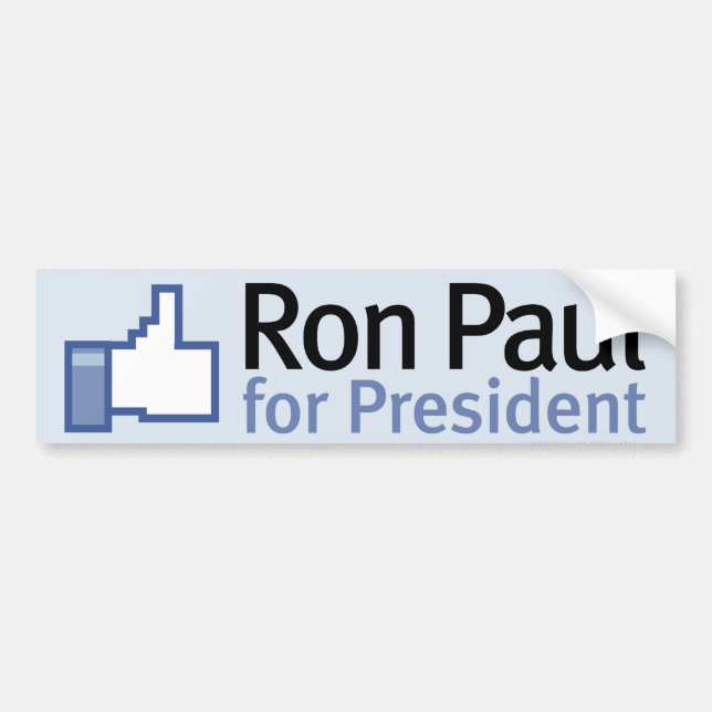 Like Ron Paul Bumper Sticker (Front)