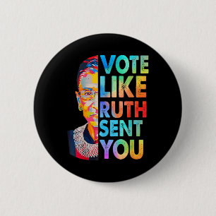 Like Ruth Sent You Funny Vintage Feminist 6 Cm Round Badge