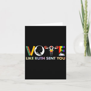 Like Ruth Sent You Shirt Uterus Feminist Lgbt  Card