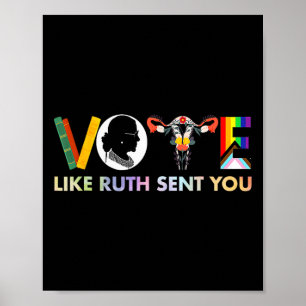 Like Ruth Sent You Shirt Uterus Feminist Lgbt  Poster