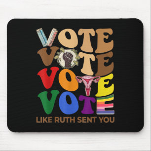 Like Sent Ruthh You Groovy Uterus Feminist Lgbt Pr Mouse Pad