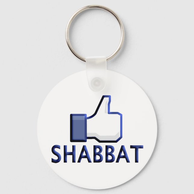 Like Shabbat Key Ring (Front)