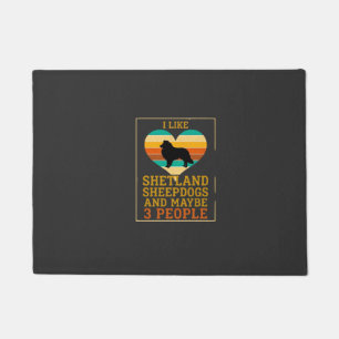 Like Shetland Sheepdogs Maybe People Dog Heart Doormat