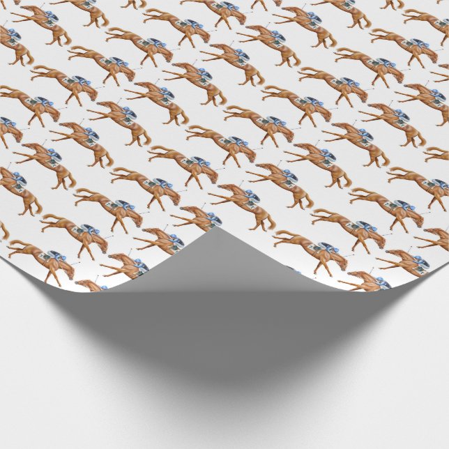 Like the Wind Horse Racing Wrapping Paper (Corner)