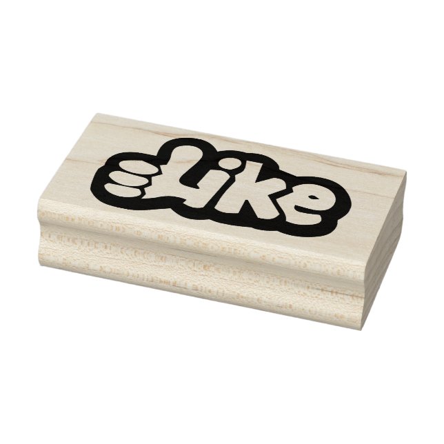 Like Thumbs Up Rubber Art Stamp (Stamp)
