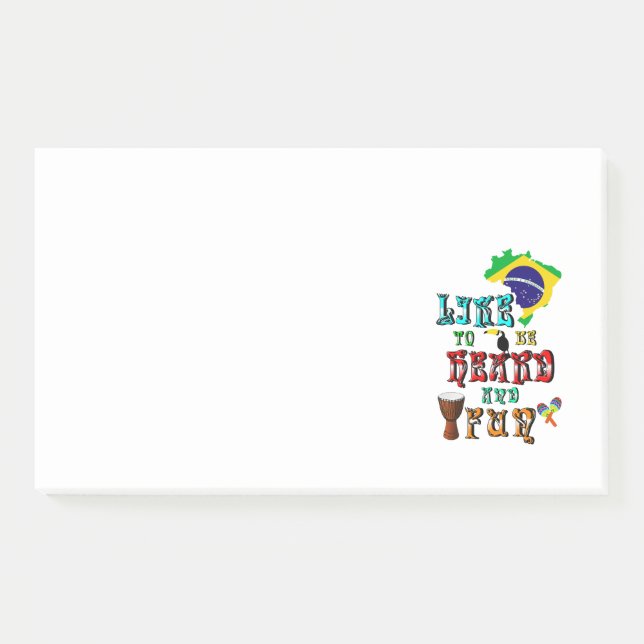 Like To Be Heard And Fun Post-it Notes (Front)
