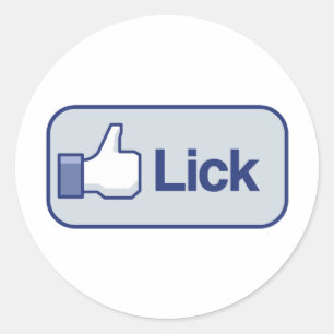 LIKE TO LICK CLASSIC ROUND STICKER