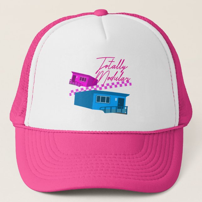 Like Totally Modular Portable Classroom Humour Trucker Hat (Front)