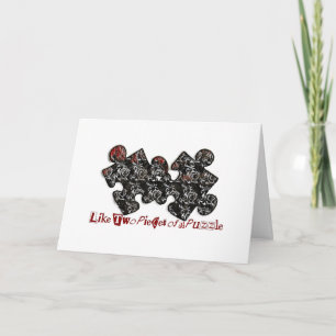 Like Two Pieces of a Puzzle Holiday Card