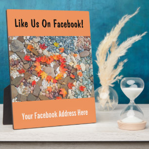 Like Us on Facebook plaque counter signs Autumn