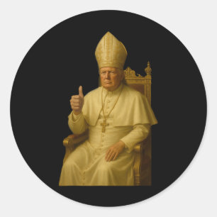 Like Vatican Christian Funny Graphic Men Women Classic Round Sticker