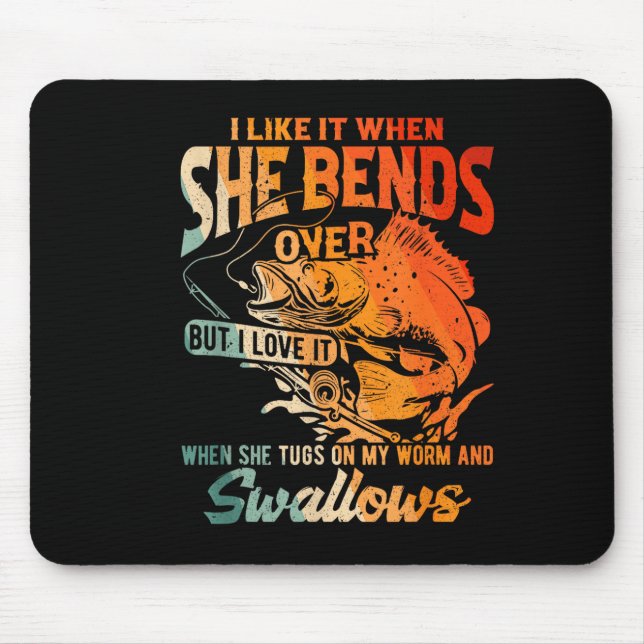 Like when bends over but love when tugs on mouse pad (Front)