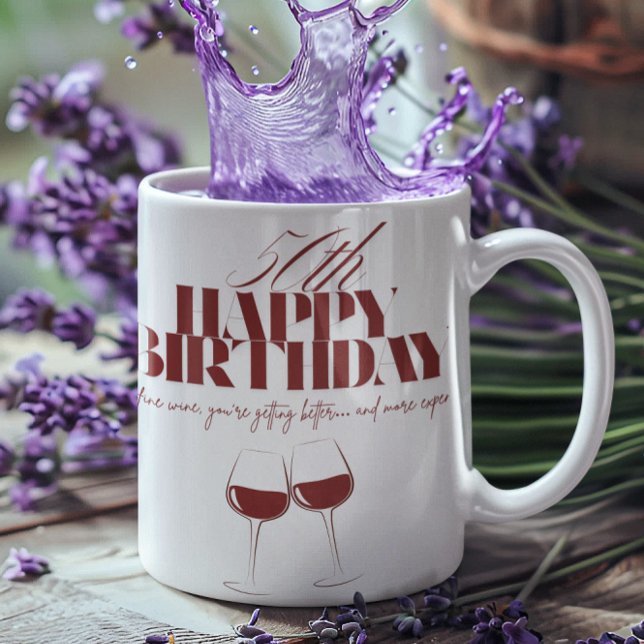 Like wine getting expensive adult birthday mug (Creator Uploaded)