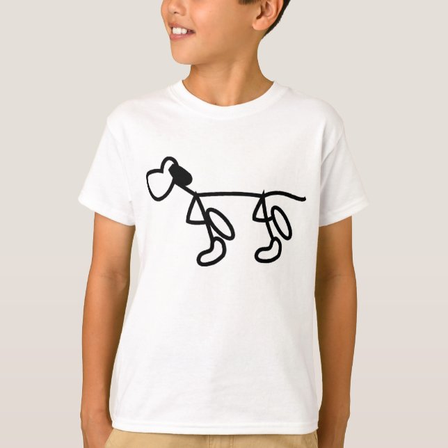 likeable doggie,purp,dog T-Shirt (Front)