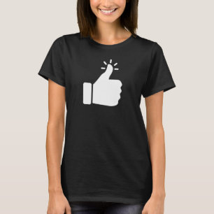 Likeable Thumbs Up Clothing Funny & Cute Like Butt T-Shirt