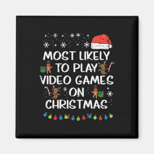 Likely Play Video Games Christmas Xmas Family Boys Magnet