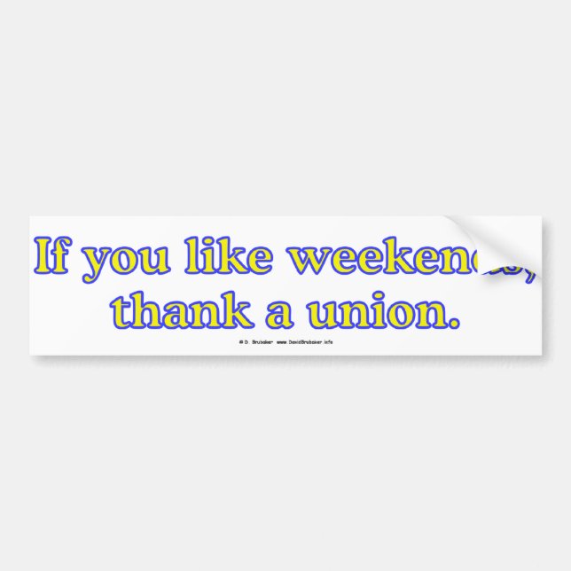 LikeWeekends Bumper Sticker (Front)