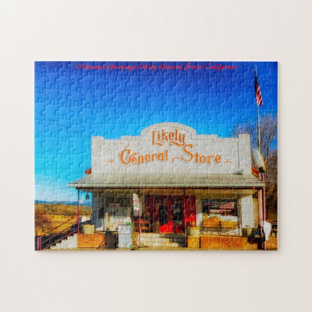 Likley General Store California.Christmas Greeting Jigsaw Puzzle (Horizontal)