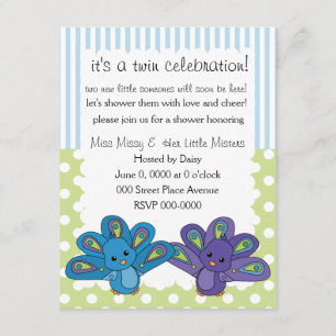 Lil' Baby Peacock Invitation