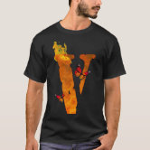 VLONE ロングTシャツ　ブラック&オレンジ Vlone Orange T Shirt | Grailed