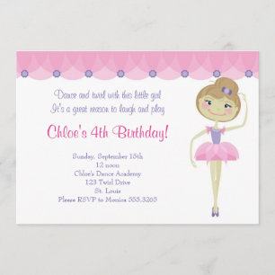 Lil Ballerina Invitations