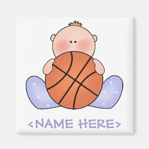 Lil Basketball Baby Boy Magnet