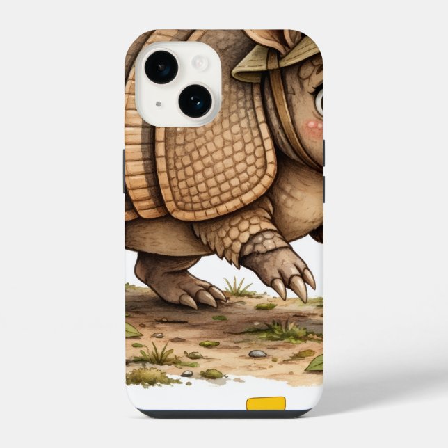 Lil' Bayou Explorers Armadillo iPhone 14 Case (Back)